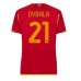 Billige AS Roma Paulo Dybala #21 Hjemmetrøye Dame 2023-24 Kortermet